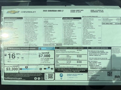 2025 Chevrolet Suburban LT