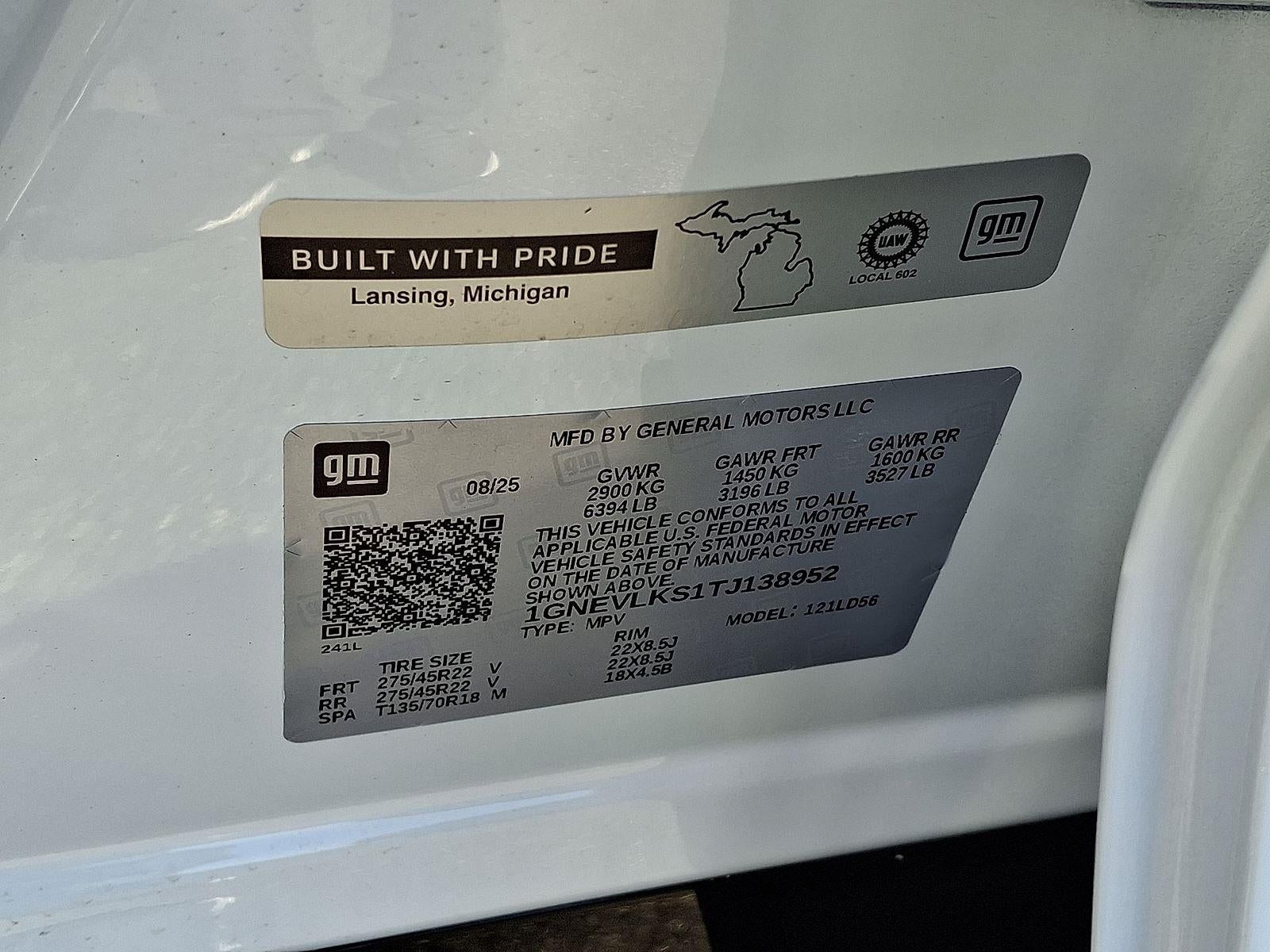 2026 Chevrolet Traverse AWD RS